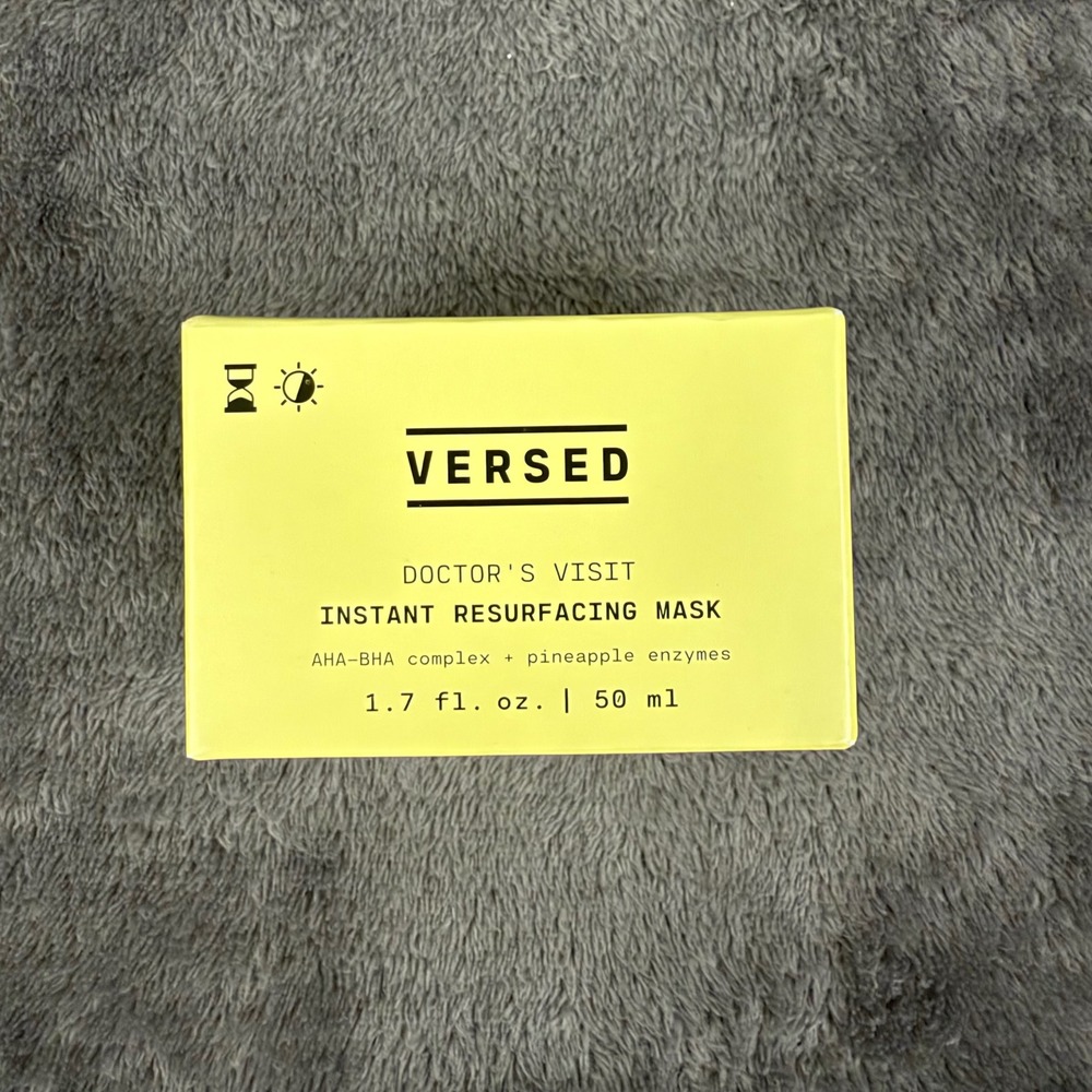 Versed Doctor's Visit Resurfacing Mask 1.7 oz Yellow AHA BHA Enzyme NEW